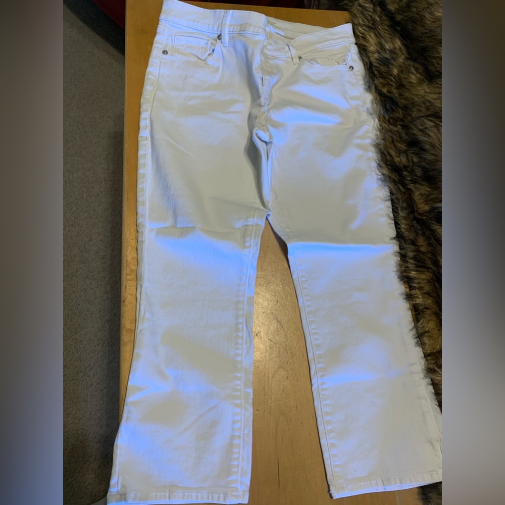 Loft white jeans